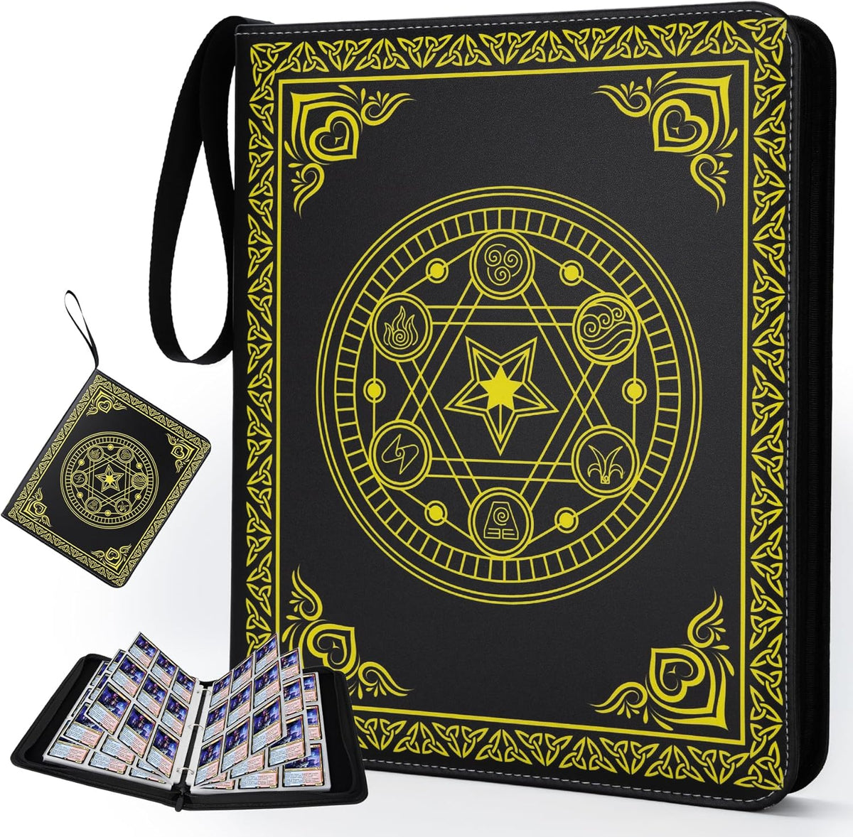 9 Pocket Card Binder for MTG/YGO/PTCG/Game Cards, Holds 900 Cards,Premium Collector Card Album for