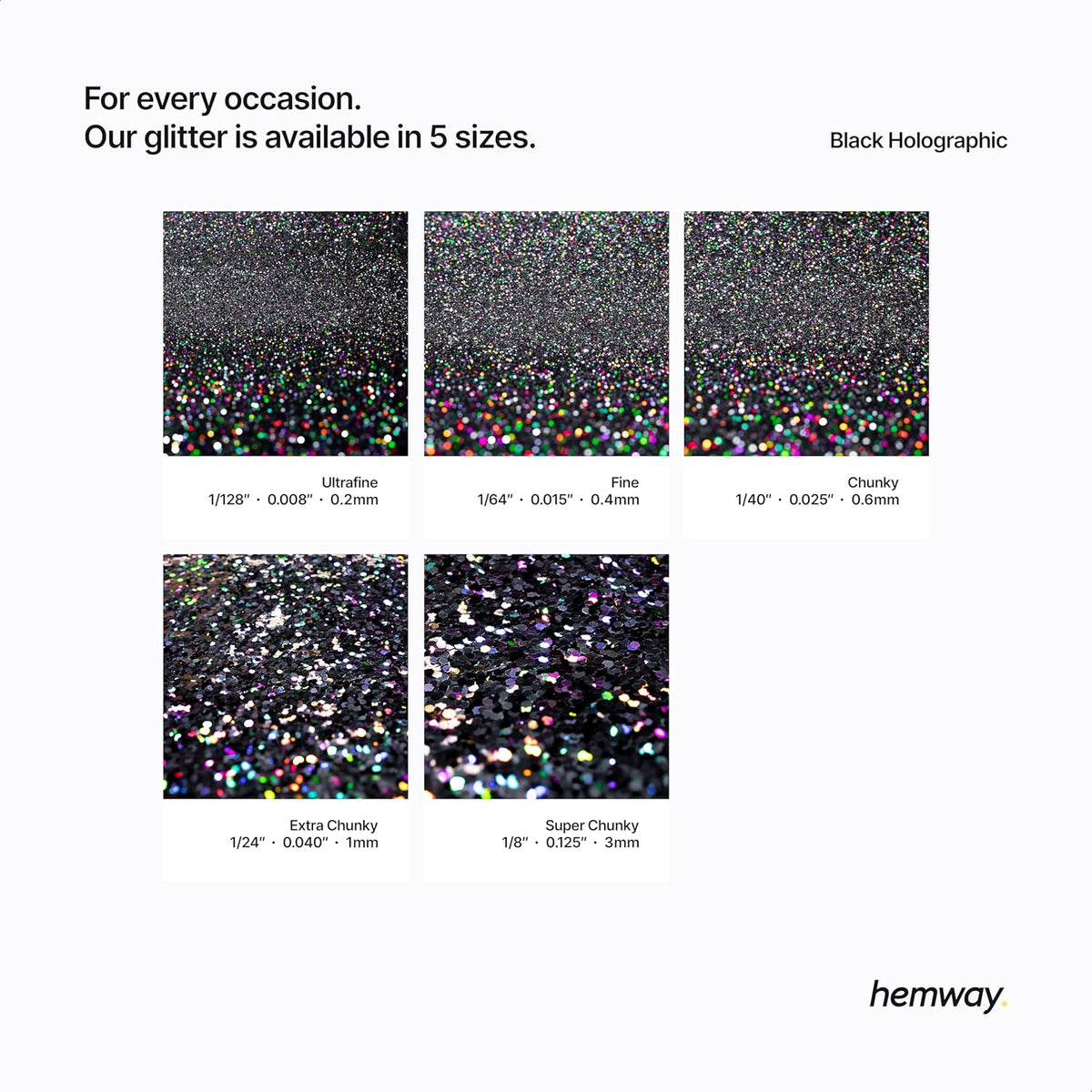 Hemway Eco Friendly Biodegradable Glitter 100g / 3.5oz Bio Cosmetic Safe Sparkle Vegan for Face