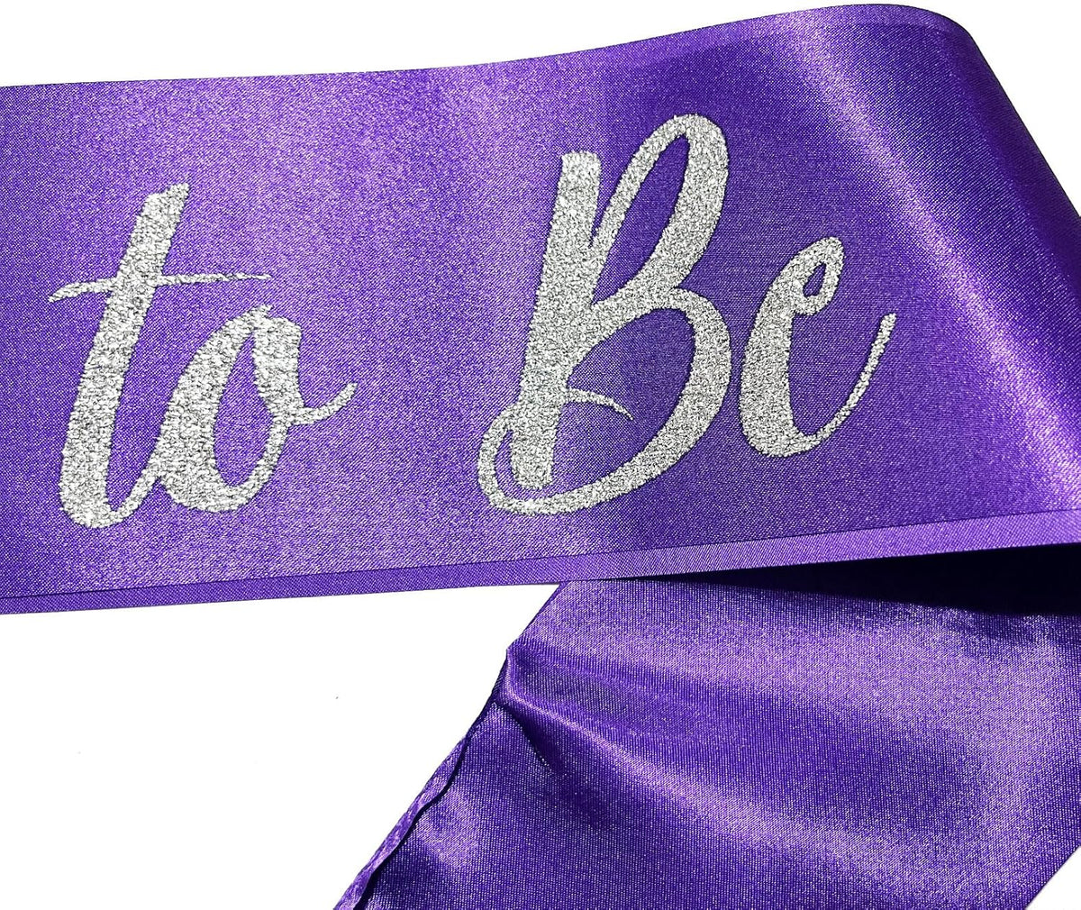 Bride to Be Sash Purple, Bride Sash Bachelorette Party Bridal Shower Sashes Bachelor Decorations