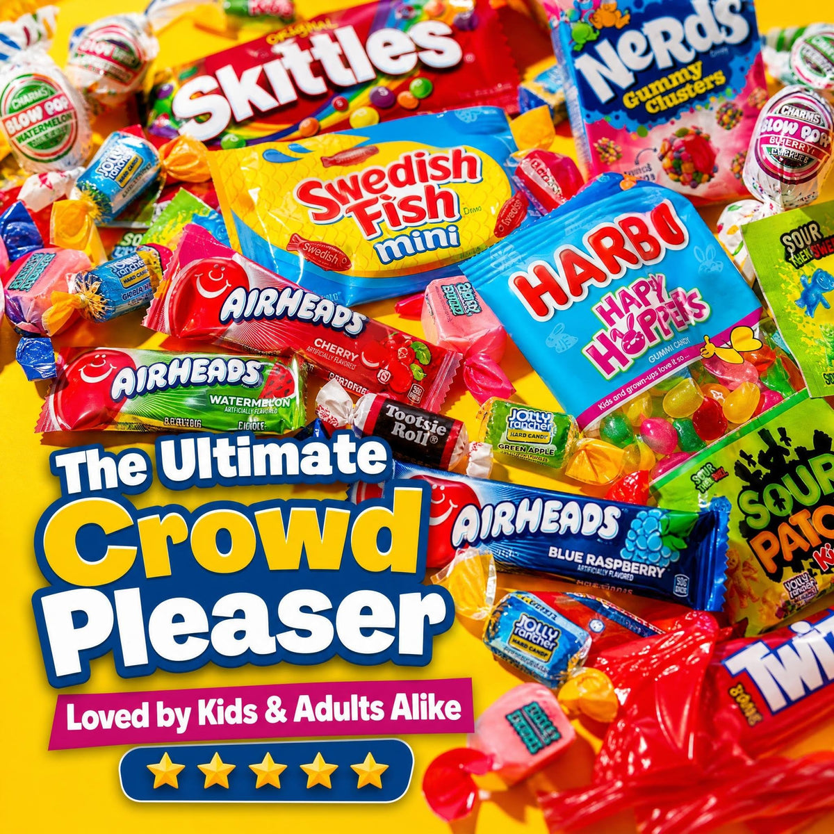 Bulk Candy Variety Pack - 2 lb Candy - CandyBulk Individually Wrapped Candies - Candies - Pinata