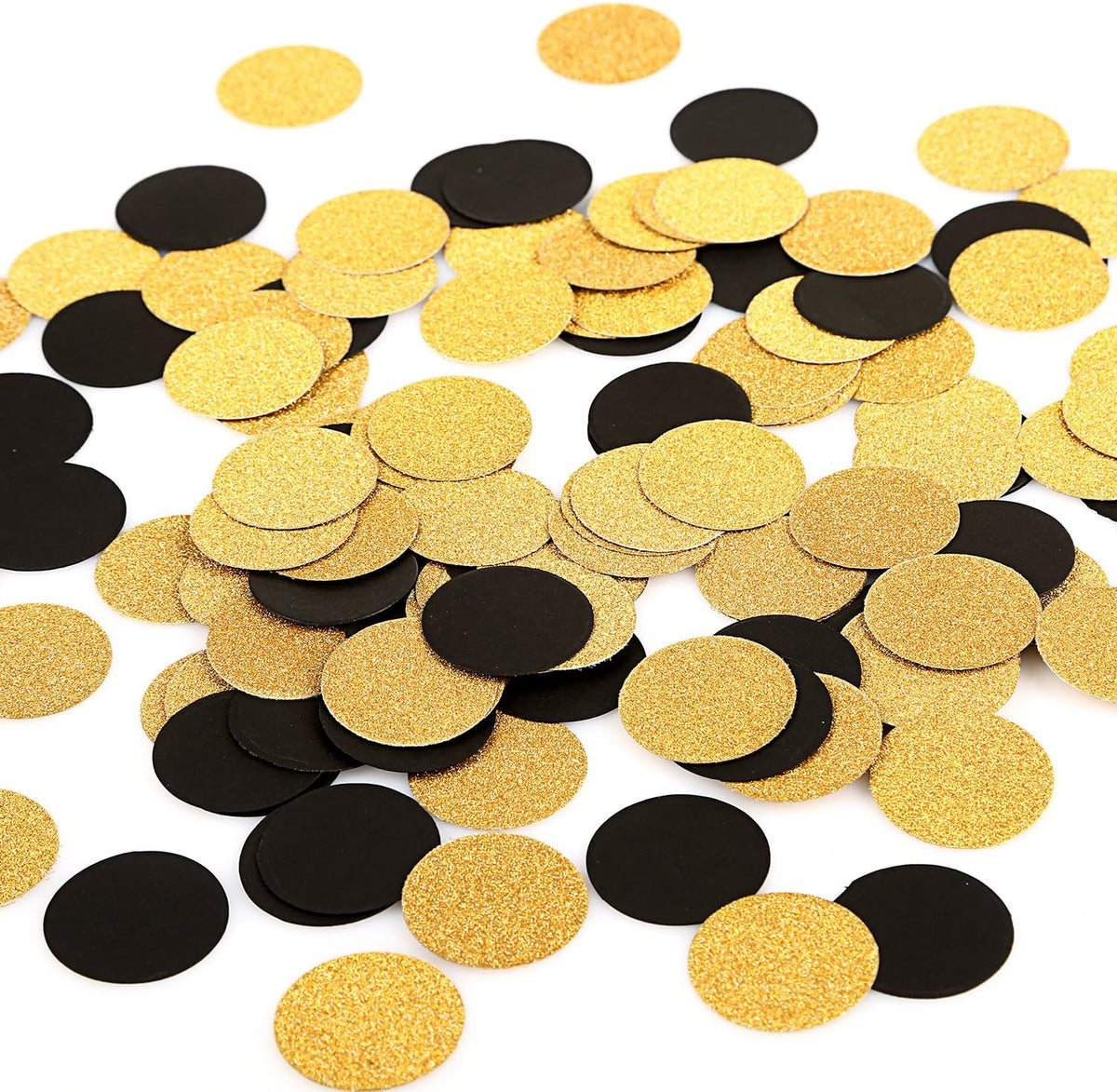MOWO Glitter Confetti Circles Wedding Party Decor and Table Decor 1.2’’ in Diameter (glitter