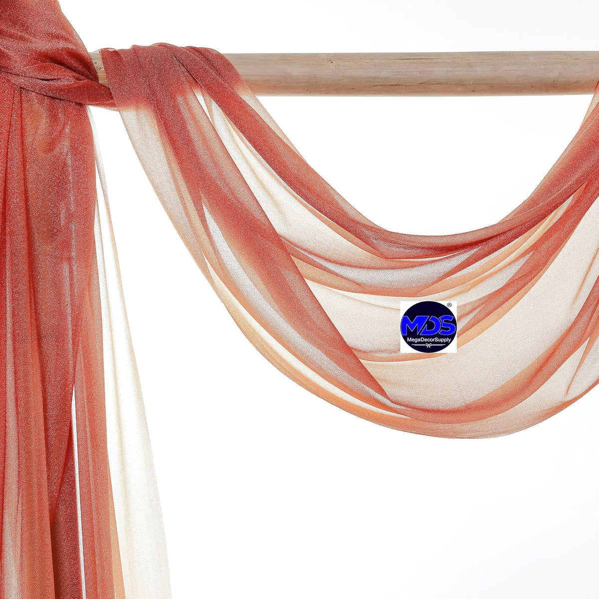 MDS Halloween Chiffon Draping Fabric - 1 Panel, 30" Wide x 30ft Long - Sheer Spooky Arbor & Canopy