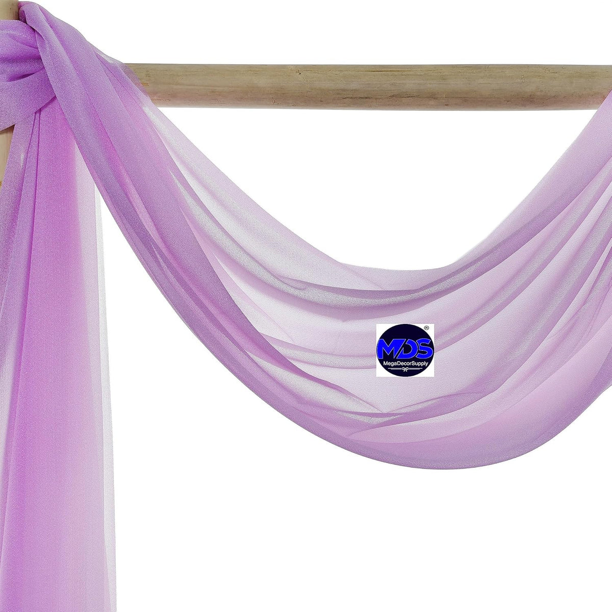 MDS Halloween Chiffon Draping Fabric - 2 Panel, 30" Wide x 50ft Long - Sheer Spooky Arbor & Canopy