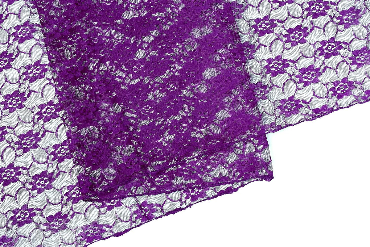 MDS Pack of 20 Wedding 12 x 108 inches Lace Table Runner for Wedding, Decorations for Birthday