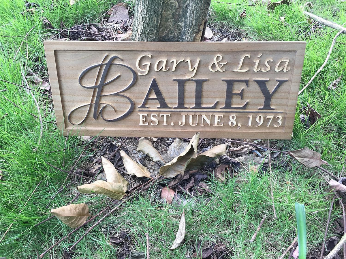 ADVPRO Personalized Custom Made Solid Pine Wood rustic home sign décor - wedding, anniversary