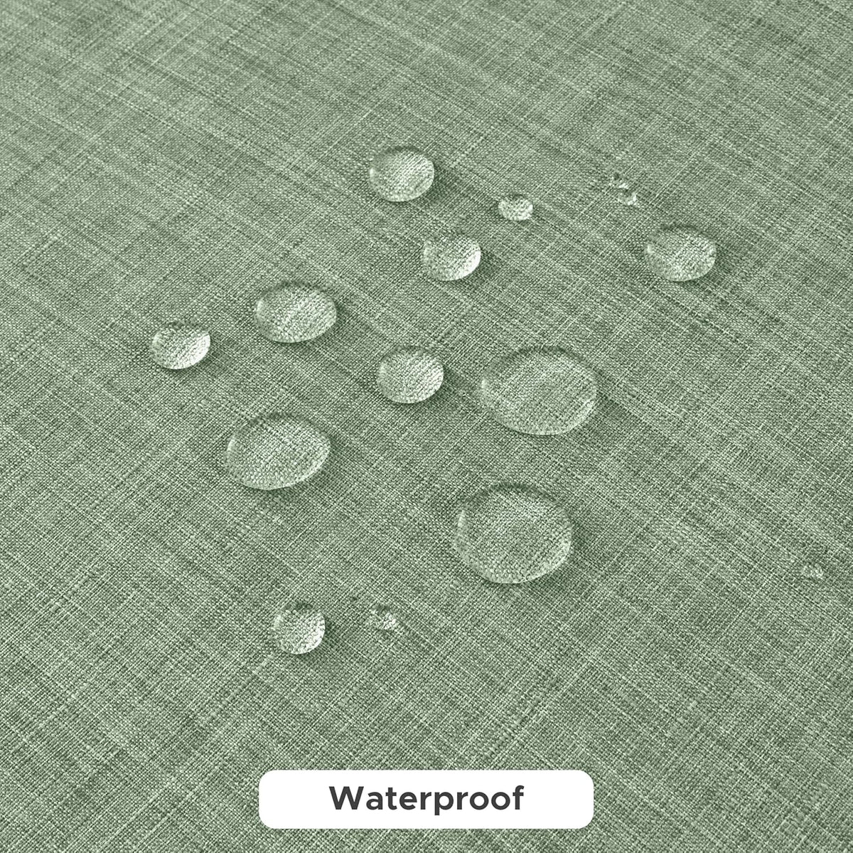 Fitable Faux Linen Tablecloths for Rectangle Tables: Water & Stain Resistant Farmhouse Table Cloth