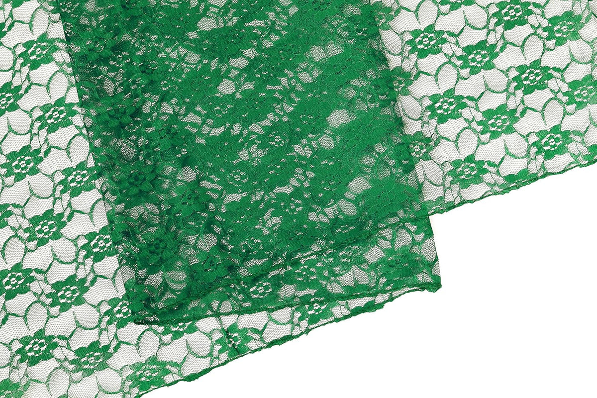 MDS Pack of 10 Wedding 12 x 108 inches Lace Table Runner for Wedding, Decorations for Birthday
