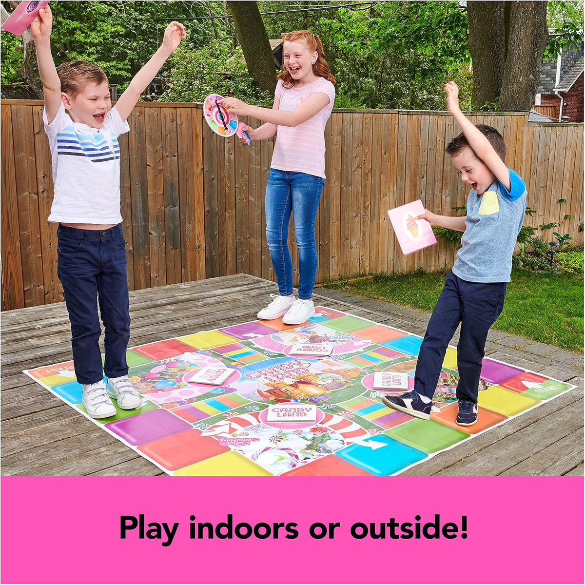 Spin Master Games, Candy Land Giant Edition, Preschool Game for Indoor & Outdoor Fun with Big