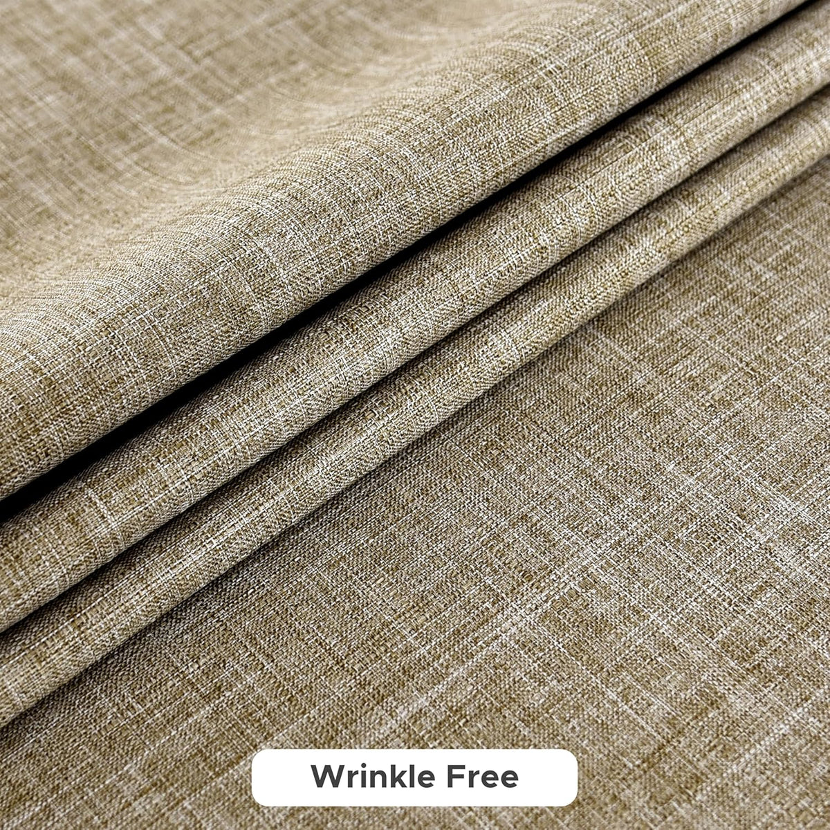 Fitable Square Table Cloth Linen Textured: Water & Stain Resistant Farmhouse Tablecloth, Washable