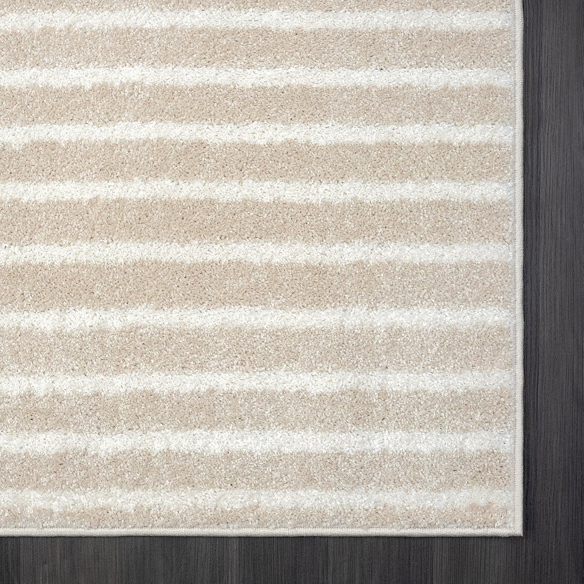 Abani Area Rug for Living Room - Nuevo 2' 6" x 6' Beige Arch Pattern Area Rug, Soft and Durable