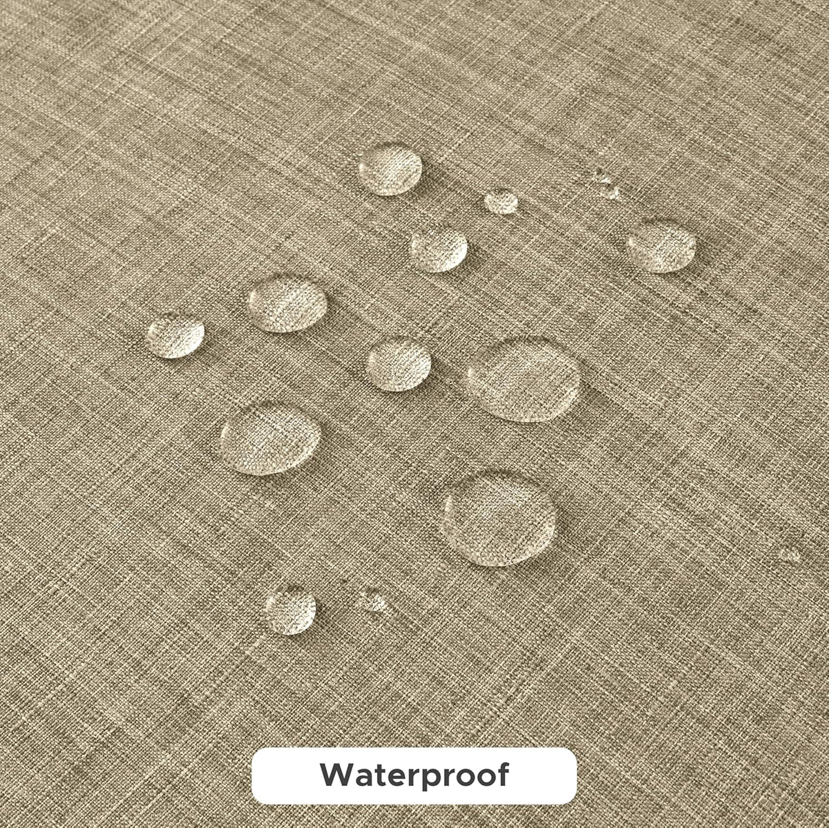 Fitable Faux Linen Tablecloths for Rectangle Tables: Water & Stain Resistant Farmhouse Table Cloth