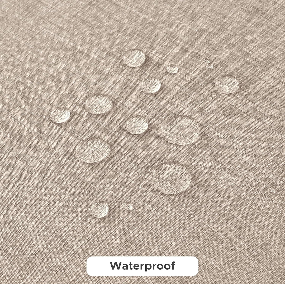 Fitable Faux Linen Tablecloths for Rectangle Tables: Water & Stain Resistant Farmhouse Table Cloth
