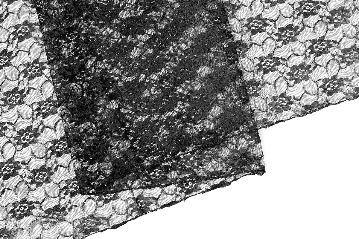 MDS Pack of 25 Wedding 12 x 108 inches Lace Table Runner for Wedding, Decorations for Birthday