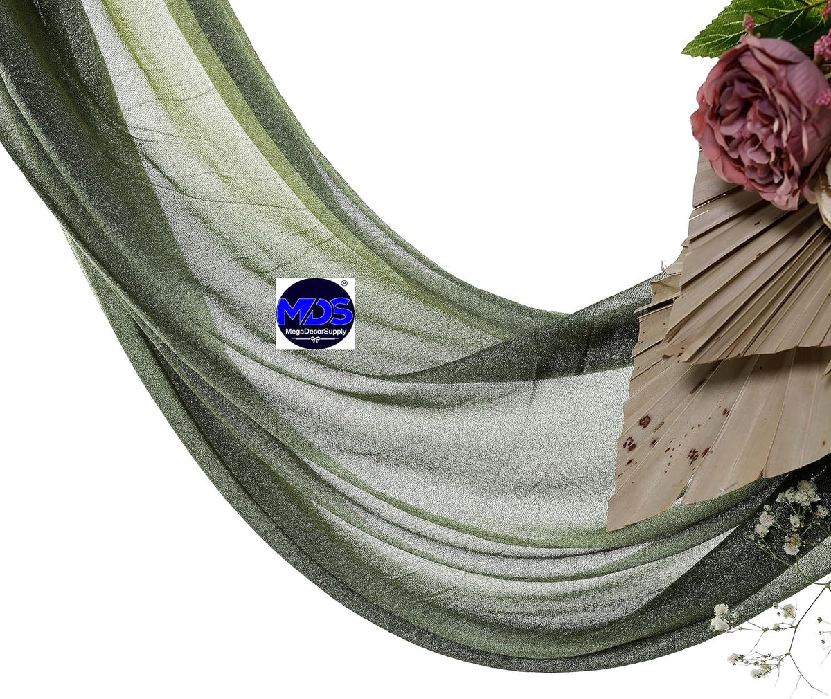MDS Halloween Chiffon Draping Fabric - 1 Panel, 30" Wide x 20ft Long - Sheer Spooky Arbor & Canopy
