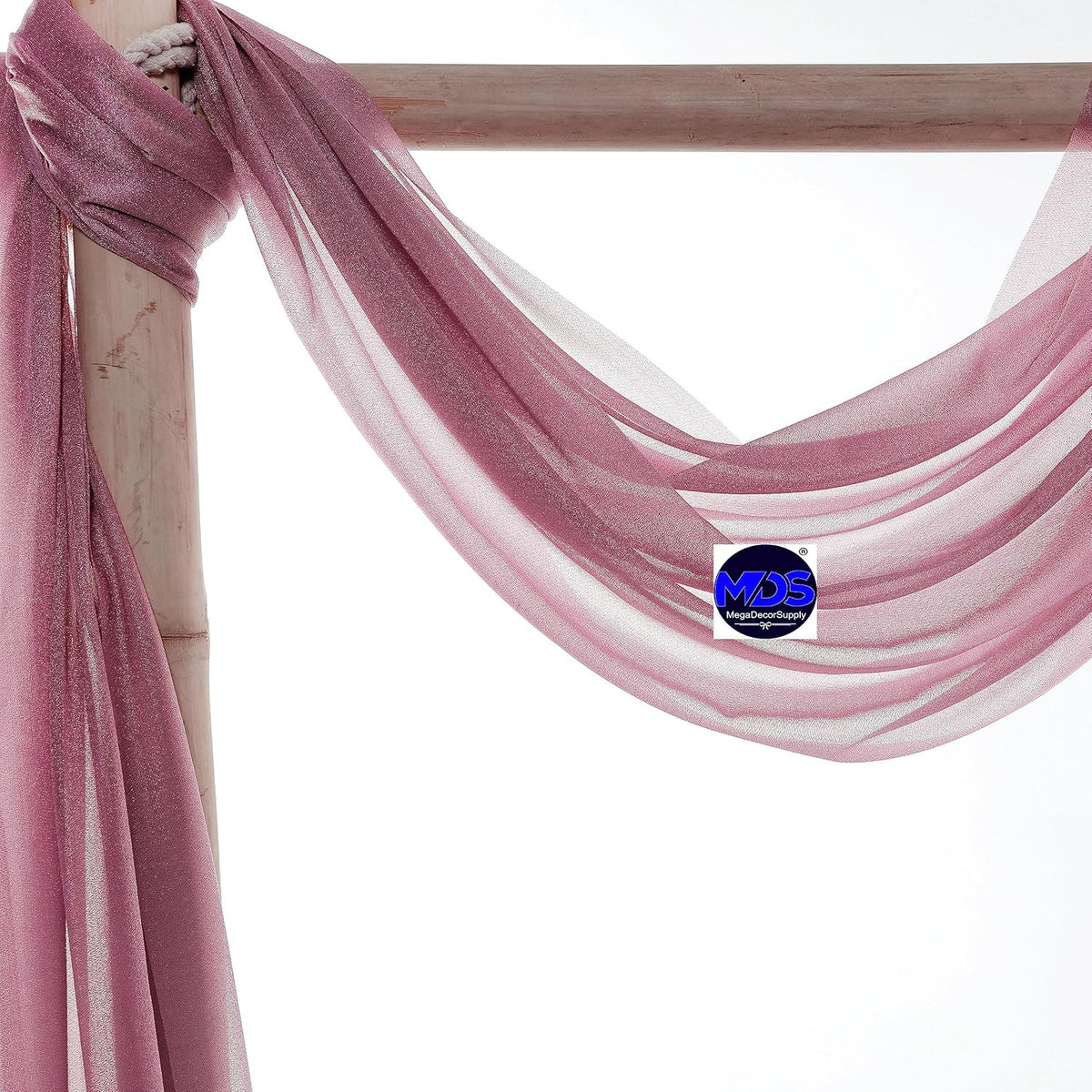MDS Halloween Chiffon Draping Fabric - 1 Panel, 30" Wide x 20ft Long - Sheer Spooky Arbor & Canopy