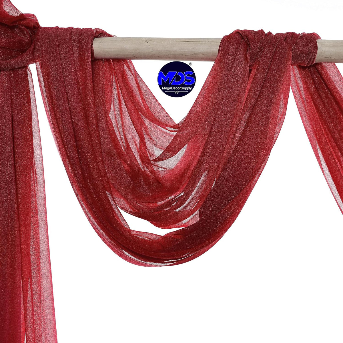MDS Halloween Chiffon Draping Fabric - 2 Panel, 30" Wide x 30ft Long - Sheer Spooky Arbor & Canopy