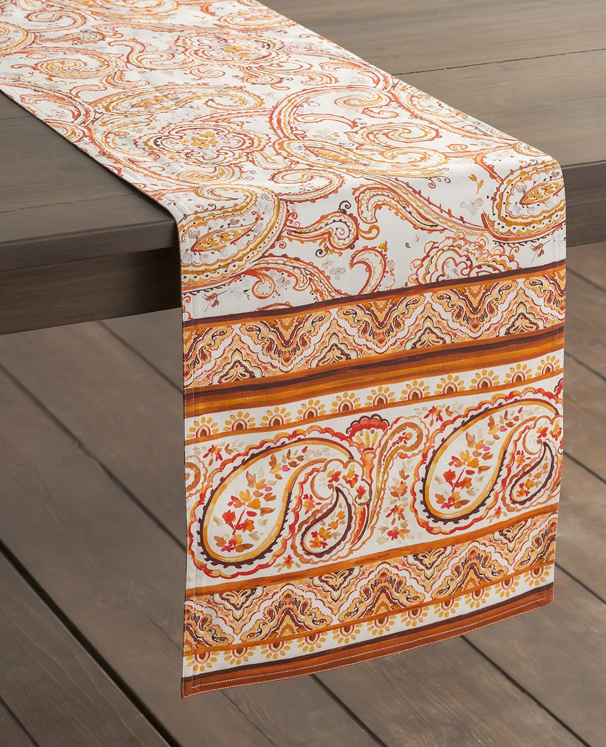 Maison d' Hermine Table Runner 100% Cotton Single Layer Table Runners 48 inches Long Decorative for