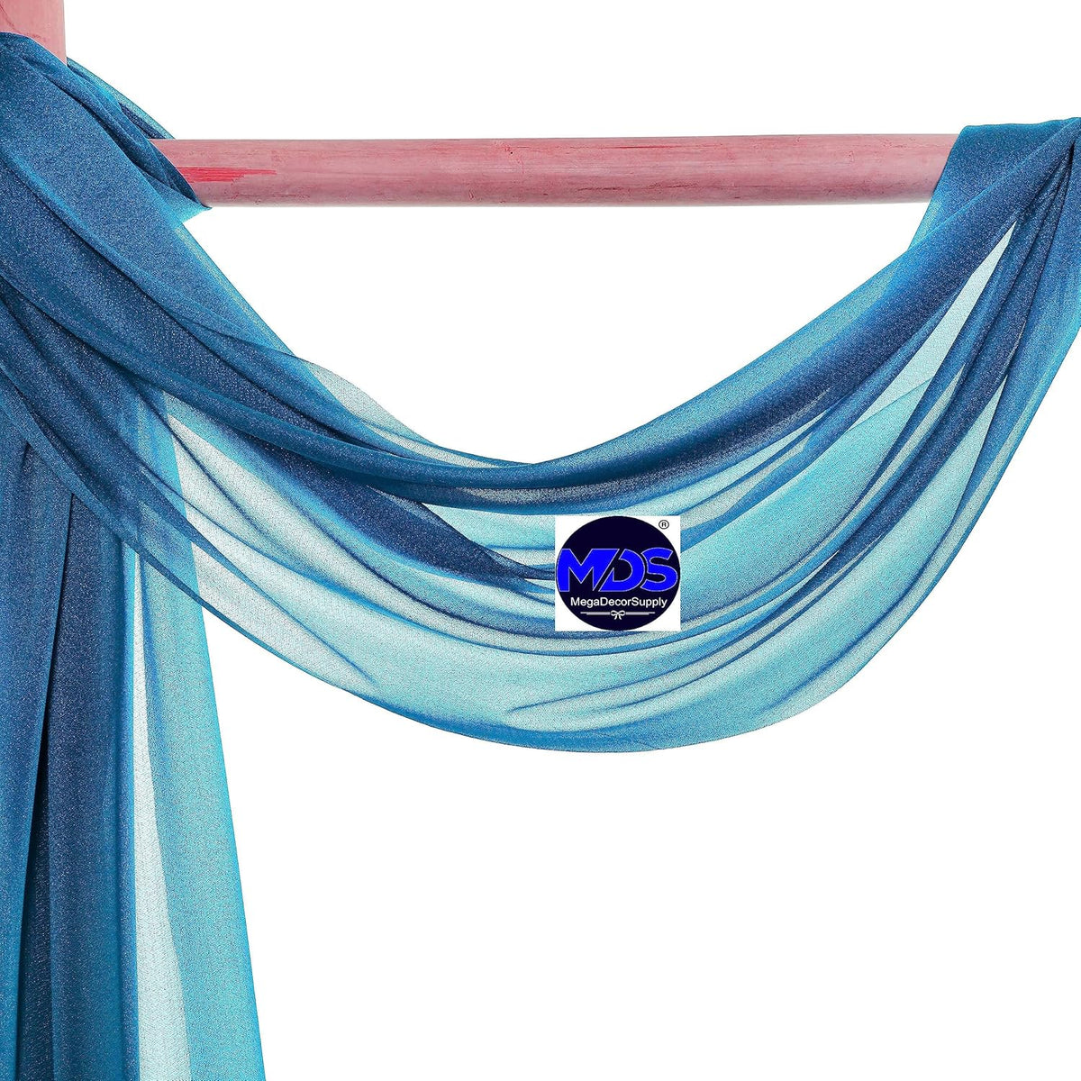 MDS Halloween Chiffon Draping Fabric - 2 Panel, 30" Wide x 20ft Long - Sheer Spooky Arbor & Canopy