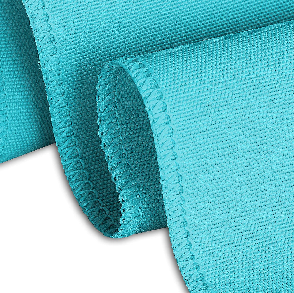 LTC LINENS Tablecloth - 120 Inch Round Tablecloths for Circular Table Cover in Turquoise Washable