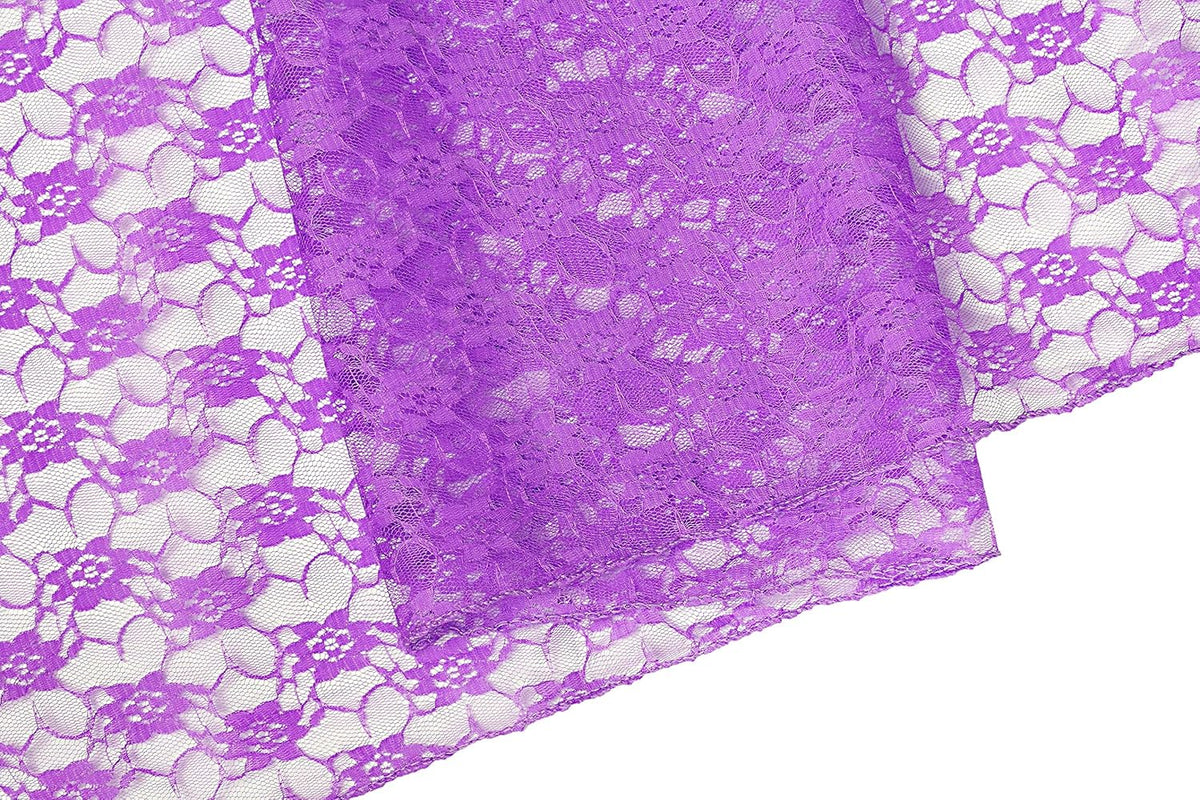 MDS Pack of 25 Wedding 12 x 108 inches Lace Table Runner for Wedding, Decorations for Birthday