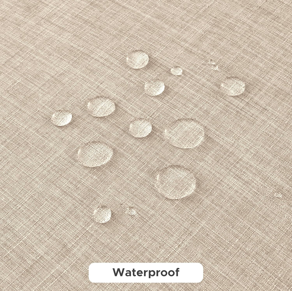 Fitable Faux Linen Tablecloths for Rectangle Tables: Water & Stain Resistant Farmhouse Table Cloth