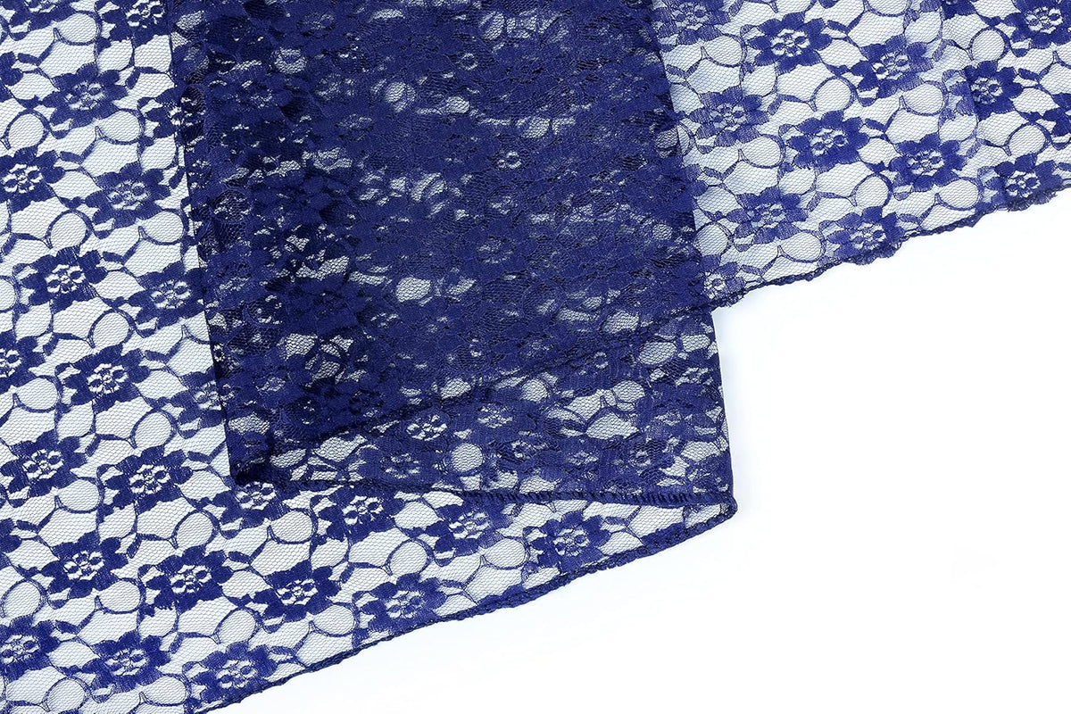 MDS Pack of 15 Wedding 12 x 108 inches Lace Table Runner for Wedding, Decorations for Birthday