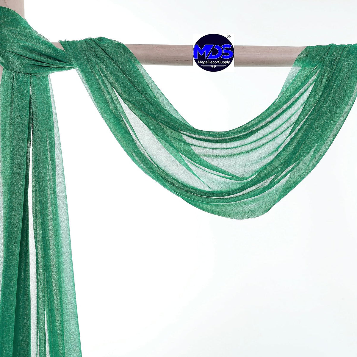 MDS Halloween Chiffon Draping Fabric - 1 Panel, 30" Wide x 40ft Long - Sheer Spooky Arbor & Canopy