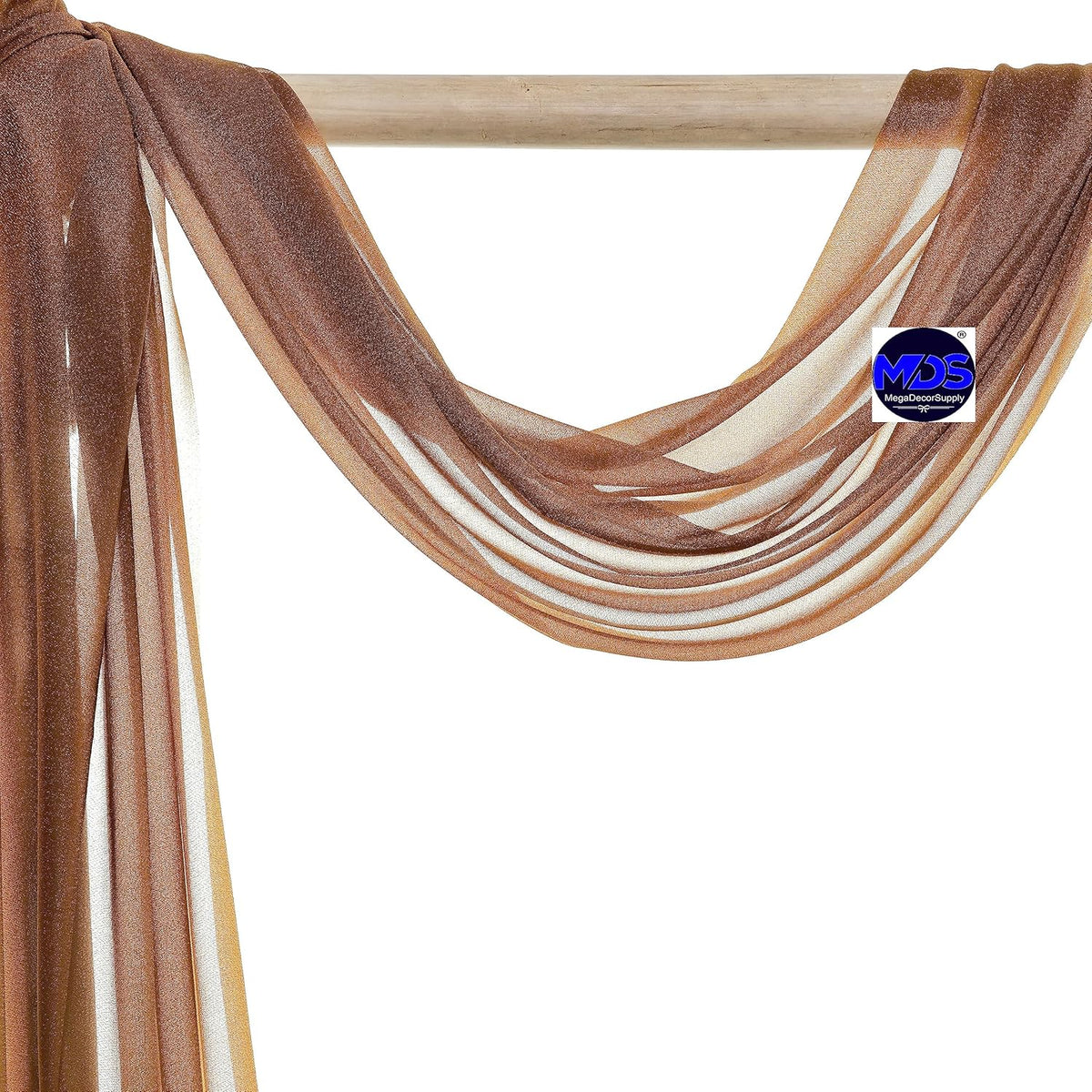 MDS Halloween Chiffon Draping Fabric - 2 Panel, 30" Wide x 100ft Long - Sheer Spooky Arbor & Canopy